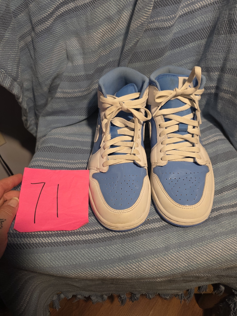 Jordan Air Jordan 1 Mid UNC Mid Top Leather White/University